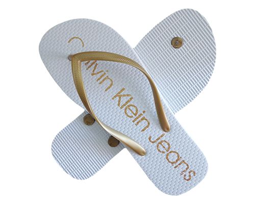 Chinelo Feminino Calvin Klein Branco MOD:30290