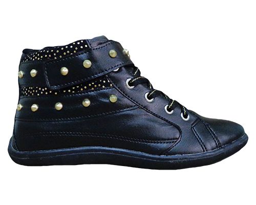 Tênis Crômic Feminino Sneakers Preta MOD:10797 LANÇAMENTO 20