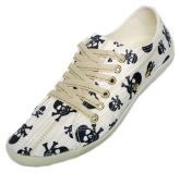 Sapatênis Feminino Seven Branco Caveira MOD:10269