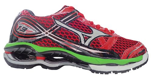 Mizuno Wave Creation 13 Vermelho com Verde MOD:10465